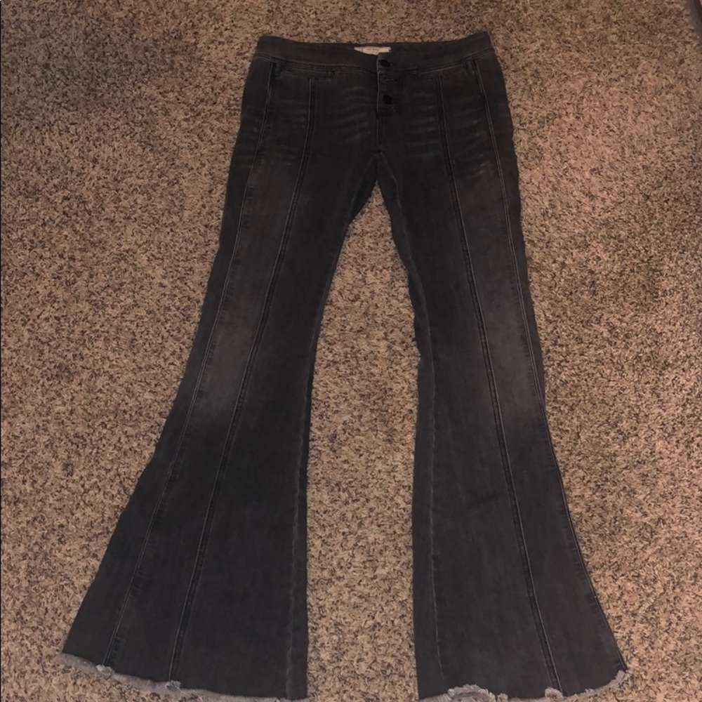 Free people black flare jeans. Size 27